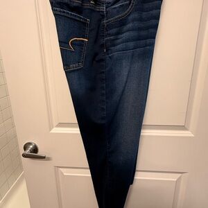 American Eagle Outfitters Dark Blue Straight Jeans